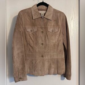 Apostrophe | Light Brown 100% leather Jacket | Size 10